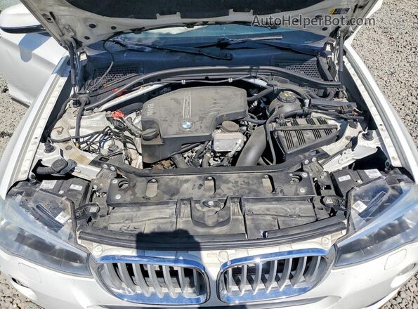 5UXWX9C35H0W68242 2017 BMW X3 White Вид підкапотного простору
