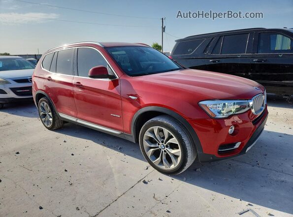 5UXWX9C35H0W71755 2017 BMW X3 Red წინა მარჯვენა