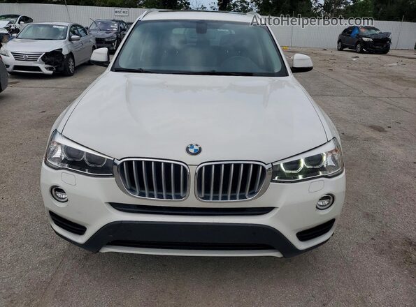 5UXWX9C35H0W75126 2017 BMW X3 White წინა ხედი