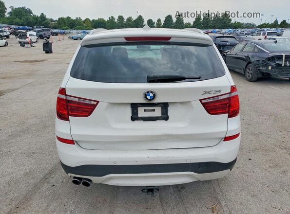 5UXWX9C35H0W75126 2017 BMW X3 White უკანა ხედი