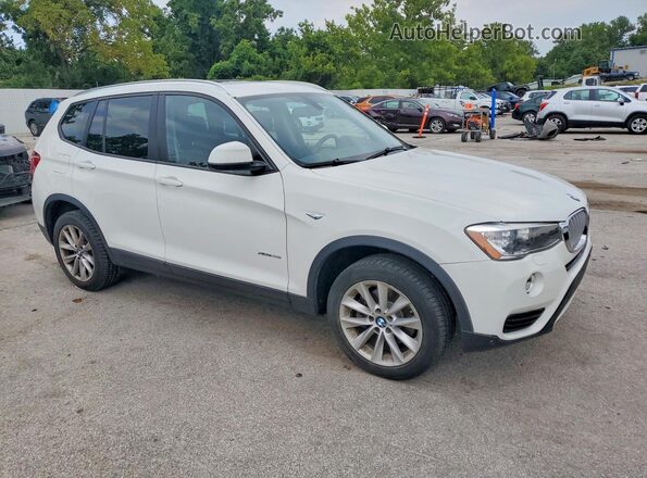 5UXWX9C35H0W75126 2017 BMW X3 White წინა მარჯვენა