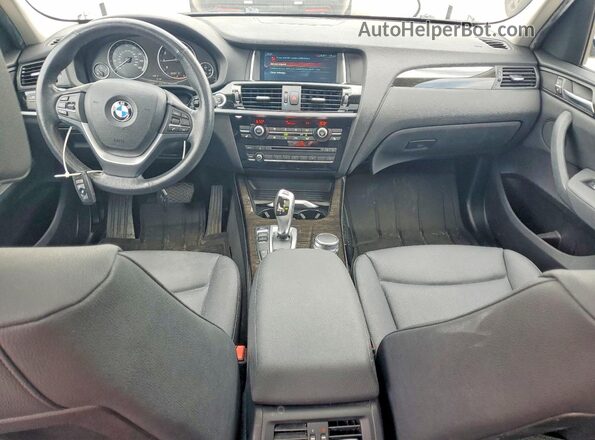 5UXWX9C35H0W75126 2017 BMW X3 White წინა პანელის ხედი