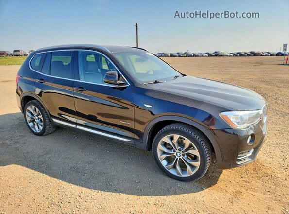 5UXWX9C36H0T16559 2017 BMW X3 Black წინა მარჯვენა