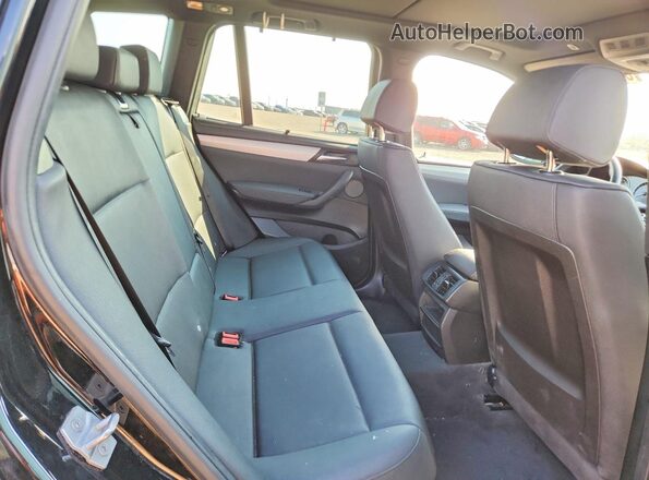 5UXWX9C36H0T16559 2017 BMW X3 Black უკანა სალონის ხედი