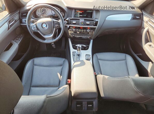 5UXWX9C36H0T16559 2017 BMW X3 Black წინა პანელის ხედი