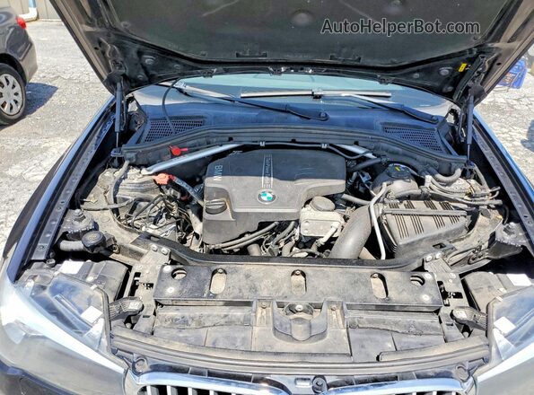 5UXWX9C37H0W75113 2017 BMW X3 Black Vista de la etiqueta del VIN