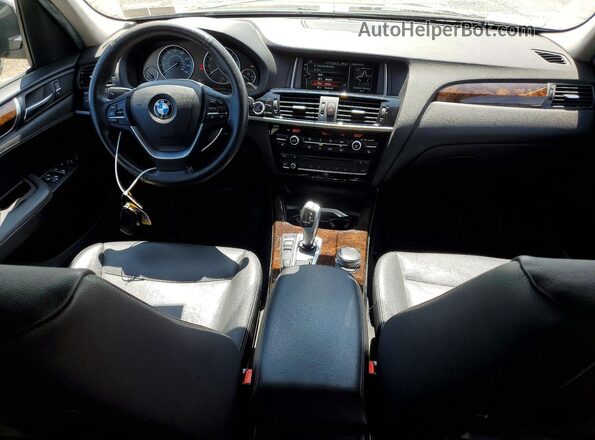 5UXWX9C37H0W75113 2017 BMW X3 Black Vista del cuadro de instrumentos