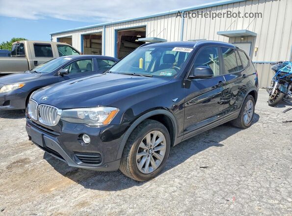 5UXWX9C37H0W75113 2017 BMW X3 Black Trasero izquierdo