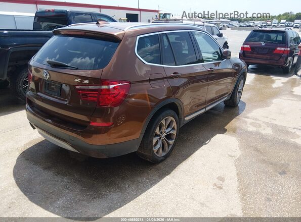 5UXWX9C38H0W71118 2017 BMW X3 Brown Tył prawy