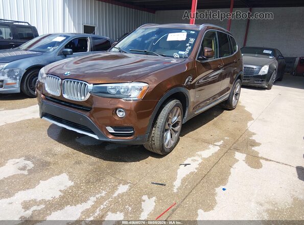 5UXWX9C38H0W71118 2017 BMW X3 Brown Przód lewy
