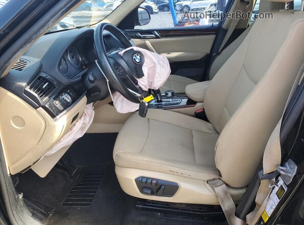 5UXWX9C38H0W79963 2017 BMW X3 Black Vista interior delantera
