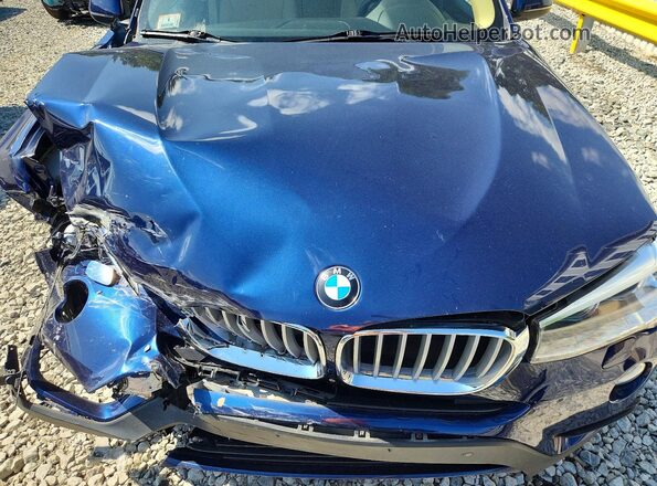 5UXWX9C39H0T23859 2017 BMW X3 Blue Вид підкапотного простору