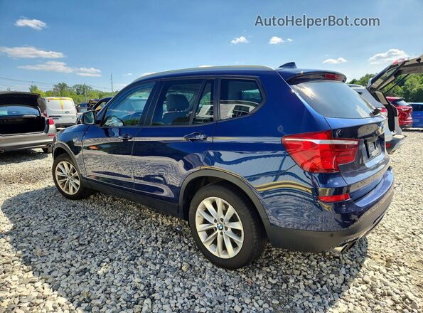 5UXWX9C39H0T23859 2017 BMW X3 Blue Задня ліва чверть
