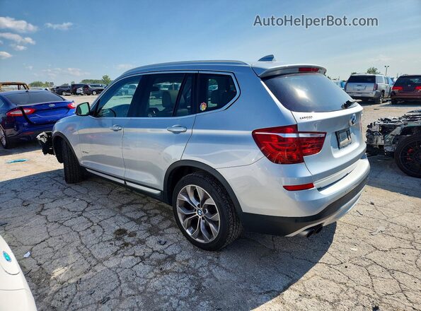5UXWX9C39H0W71239 2017 BMW X3 Silver Trasero izquierdo