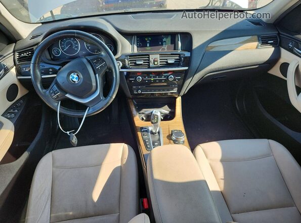 5UXWX9C39H0W71239 2017 BMW X3 Silver Vista del salpicadero