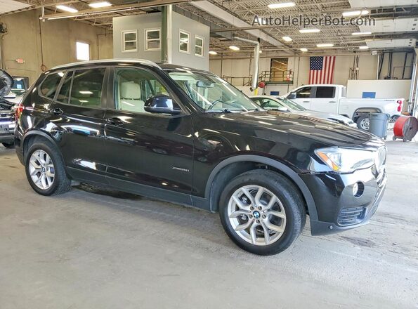 5UXWX9C3XH0T17830 2017 BMW X3 Black Przód prawy