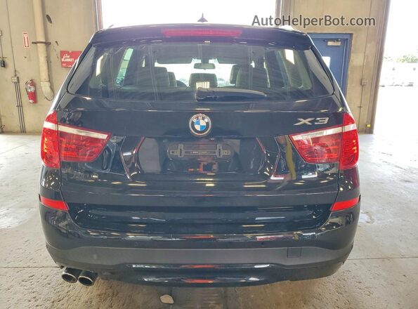 5UXWX9C3XH0T17830 2017 BMW X3 Black Widok z tyłu