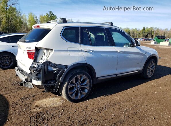 5UXWX9C3XH0W77809 2017 BMW X3 Белый Задняя правая четверть