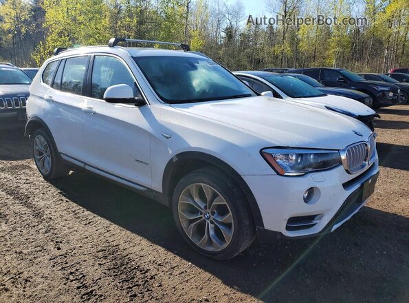 5UXWX9C3XH0W77809 2017 BMW X3 Белый Передняя правая четверть
