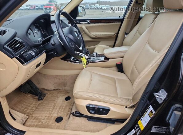 5UXWX9C50G0D75271 2016 BMW X3 Black Front interior view