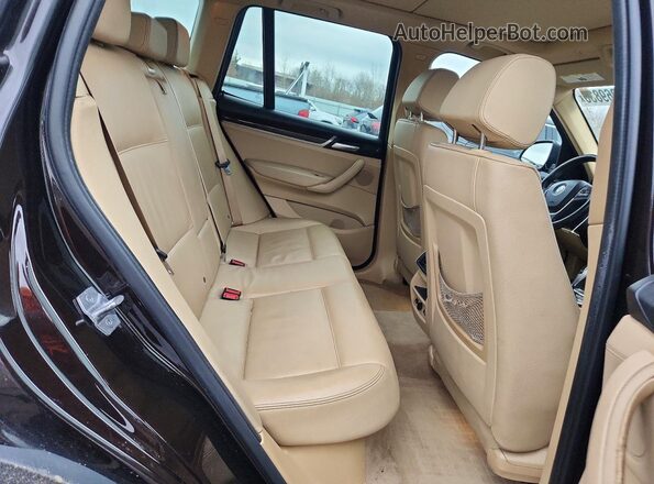5UXWX9C50G0D75271 2016 BMW X3 Black Rear interior view