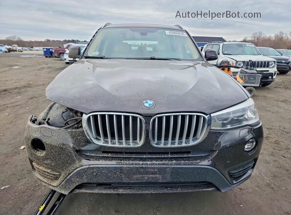 5UXWX9C50G0D75271 2016 BMW X3 Black Front view