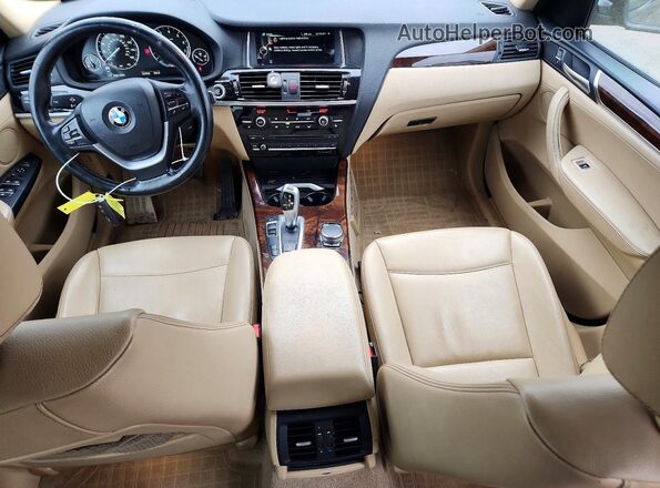 5UXWX9C50G0D75271 2016 BMW X3 Black Dashboard view