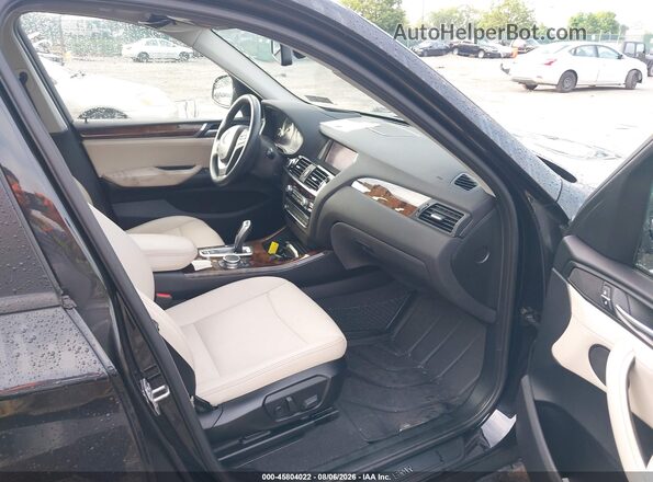 5UXWX9C50G0D78641 2016 BMW X3 Black Front interior view