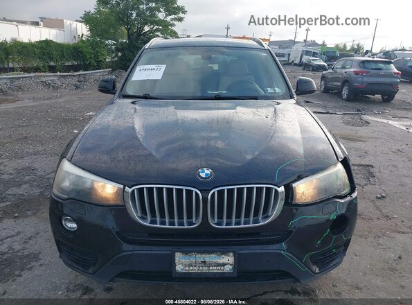 5UXWX9C50G0D78641 2016 BMW X3 Black Instrument cluster view