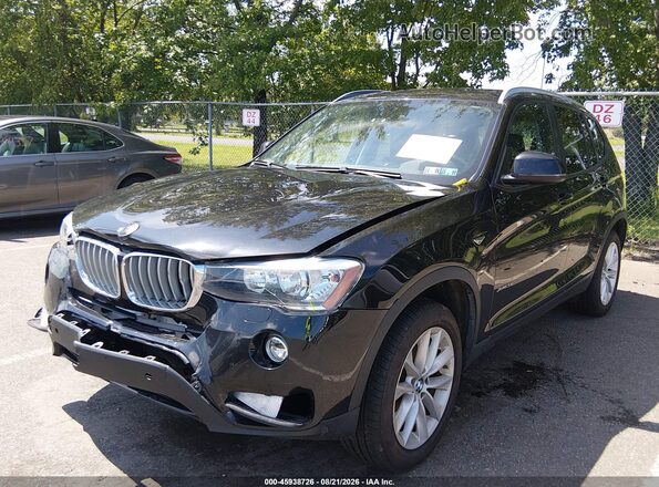 5UXWX9C50H0D98325 2017 BMW X3 Black Vista tres cuartos delantera izquierda