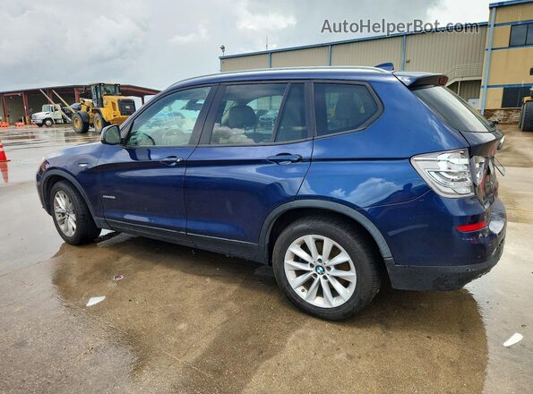 5UXWX9C51G0D71438 2016 BMW X3 Blue Rear left