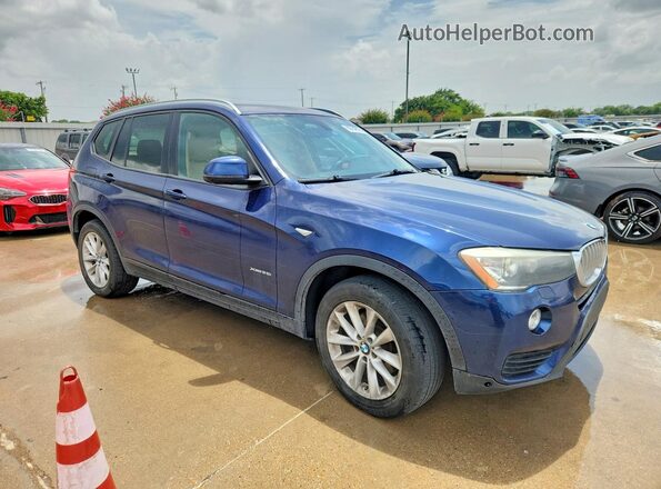 5UXWX9C51G0D71438 2016 BMW X3 Blue Front right