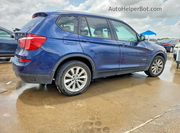 5UXWX9C51G0D71438 2016 BMW X3 Blue Rear right