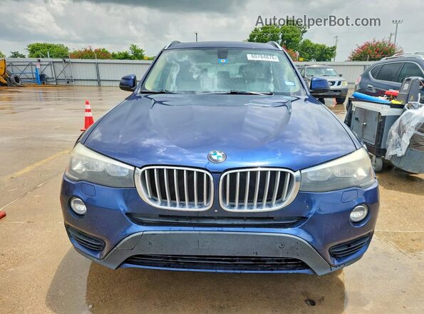 5UXWX9C51G0D71438 2016 BMW X3 Blue Front view