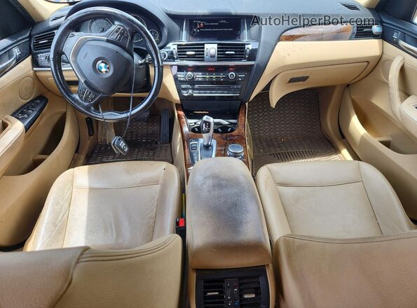 5UXWX9C51G0D71438 2016 BMW X3 Blue Dashboard view