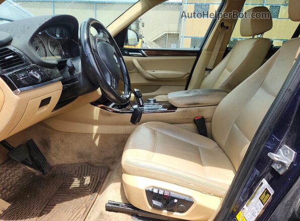 5UXWX9C51G0D71438 2016 BMW X3 Blue Front interior view