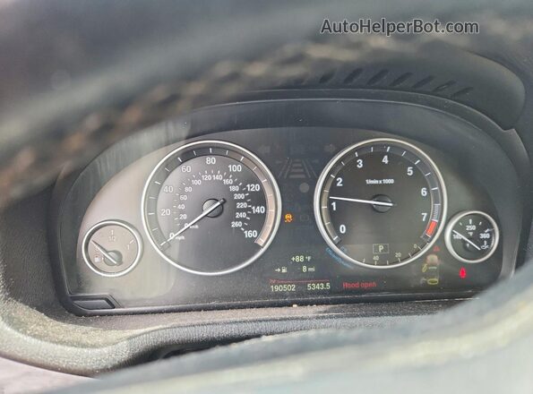 5UXWX9C51G0D71438 2016 BMW X3 Blue Instrument cluster view