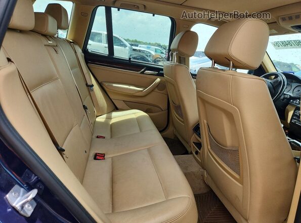5UXWX9C51G0D71438 2016 BMW X3 Blue Rear interior view