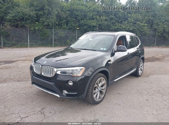 5UXWX9C51G0D90331 2016 BMW X3 Черный Передняя левая четверть