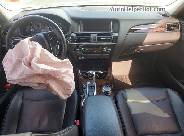 5UXWX9C51H0T13246 2017 BMW X3 Black Dashboard view