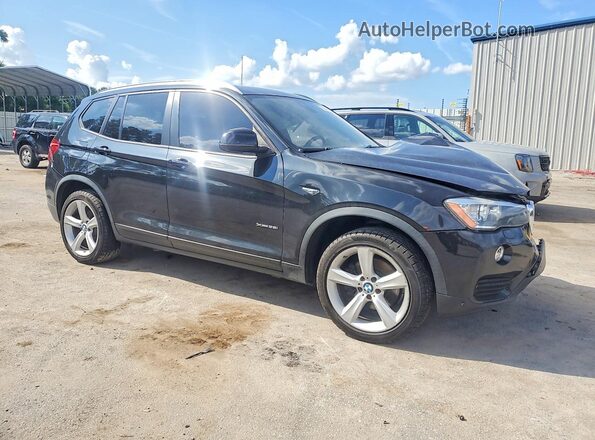 5UXWX9C51H0T13246 2017 BMW X3 Black Front right