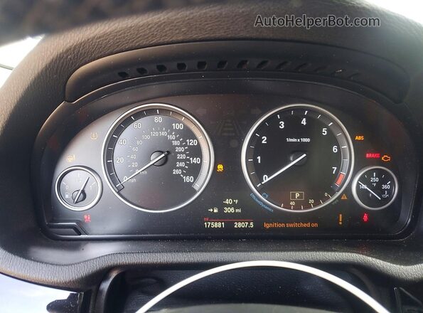 5UXWX9C51H0T13246 2017 BMW X3 Black Instrument cluster view
