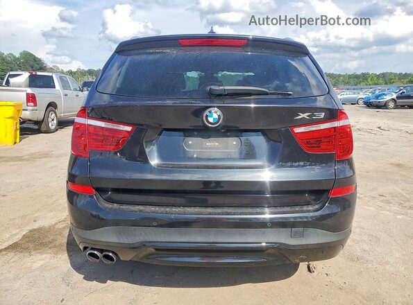 5UXWX9C51H0T13246 2017 BMW X3 Black Rear view