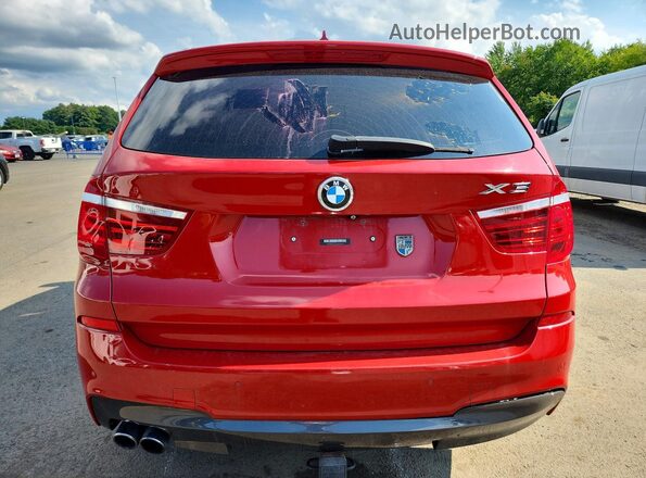 5UXWX9C52G0D64627 2016 BMW X3 Red Вид ззаду