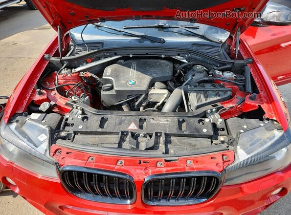 5UXWX9C52G0D64627 2016 BMW X3 Red Вид підкапотного простору