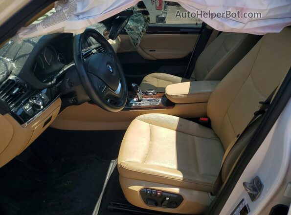 5UXWX9C52G0D91603 2016 BMW X3 Белый Вид салона спереди