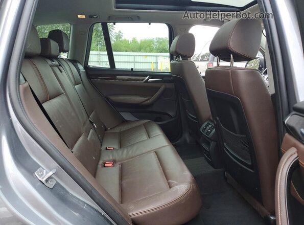 5UXWX9C53G0D65379 2016 BMW X3 Gray Vista interior trasera