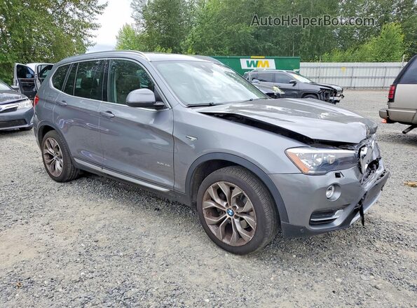 5UXWX9C53G0D65379 2016 BMW X3 Gray Delantero derecho