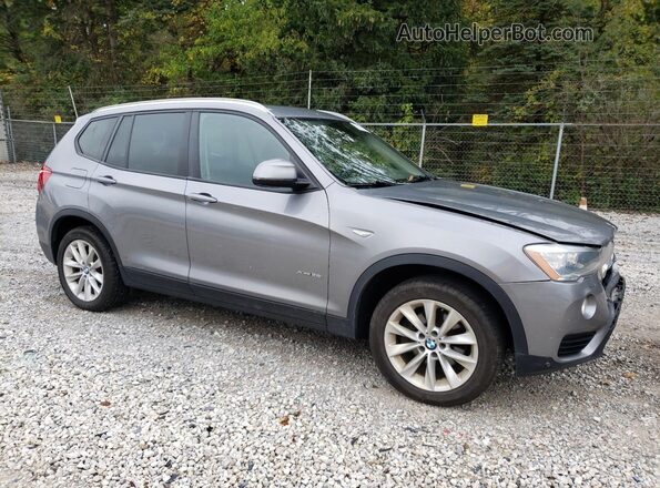 5UXWX9C53G0D66130 2016 BMW X3 Серый Передняя правая четверть