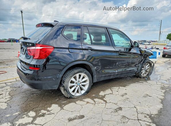 5UXWX9C53G0D75782 2016 BMW X3 Black Задня права чверть